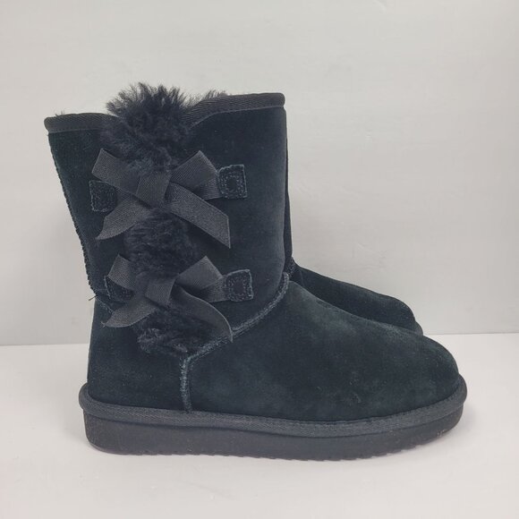 Koolaburra By UGG Victoria Women's Black Short Boots 1015874 US Size 5W - Picture 1 of 11